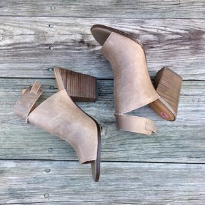 Lucky Brand Peep Toe Booties